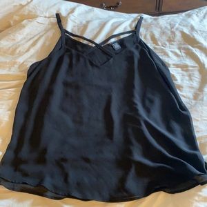 Torrid Black Chiffon Cami size 1